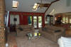 Looking into the family room, towards the back yourd, viewed from the aquarium alcove.