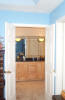 Looking into the master bathroom from the master bedroom.