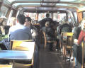 inside "our" boat -- This was taken while underway, crusing the canals in Amsterdam.