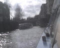 a typical canal -- This was taken from the boat we boarded on the tour of Amsterdam.