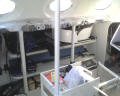 A view of the port side of the main cabin. You&#39;re looking at the pipe berth - note there are no cushions anywhere in the boat.
